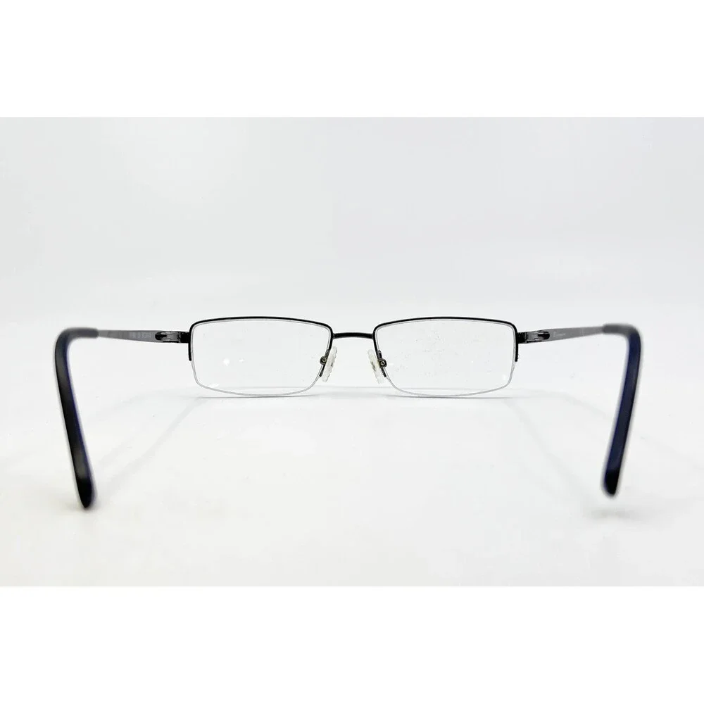 Champion Eyeglasses Mens Black Semi Rimless Rectangular CU1003 C01 54-18-140